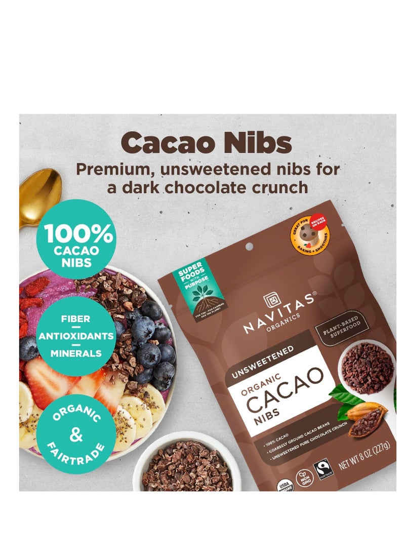 Navitas Organics - Navitas Organics, Organic, Cacao Nibs, 16 oz (454 g) - Image 1