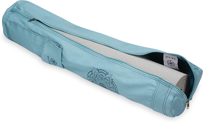 Gaiam Yoga Mat Bag – Full Zip Cargo Yoga Mat Carrier Bag – Adjustable Strap, Front & Back Pockets (25”L x 6” Diameter) - Image 2