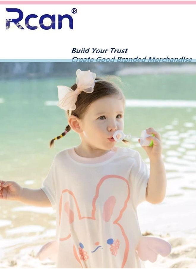 Rcan Cotton Baby Onesies Cartoon Stretch Breathable Loose Newborn Onesies Machine Washable Soft Skin Friendly Sweat Absorbent Lightweight Suitable for Baby Unisex  - Image 1