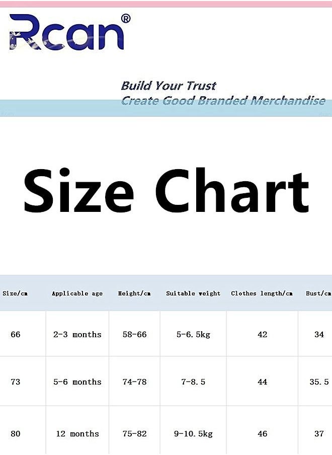 Rcan Cotton Baby Onesies Cartoon Stretch Breathable Loose Newborn Onesies Machine Washable Soft Skin Friendly Sweat Absorbent Lightweight Suitable for Baby Unisex  - Image 5