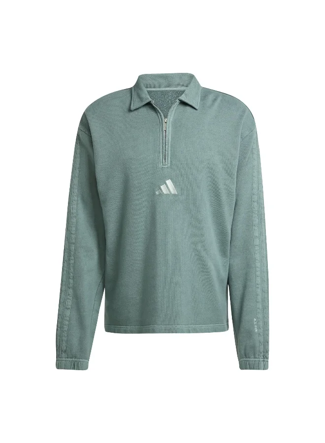 Adidas Adidas M A Szn W Ft Hz Green Sweatshirt (Long Sleeve) Sweatshirts For Men