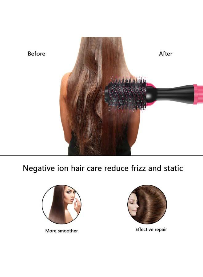 NIBEMINENT One Step Hair Dryer And Styler Black/Pink - Image 4