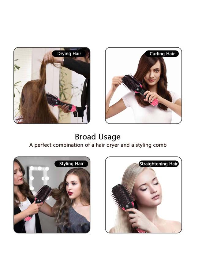 NIBEMINENT One Step Hair Dryer And Styler Black/Pink - Image 2
