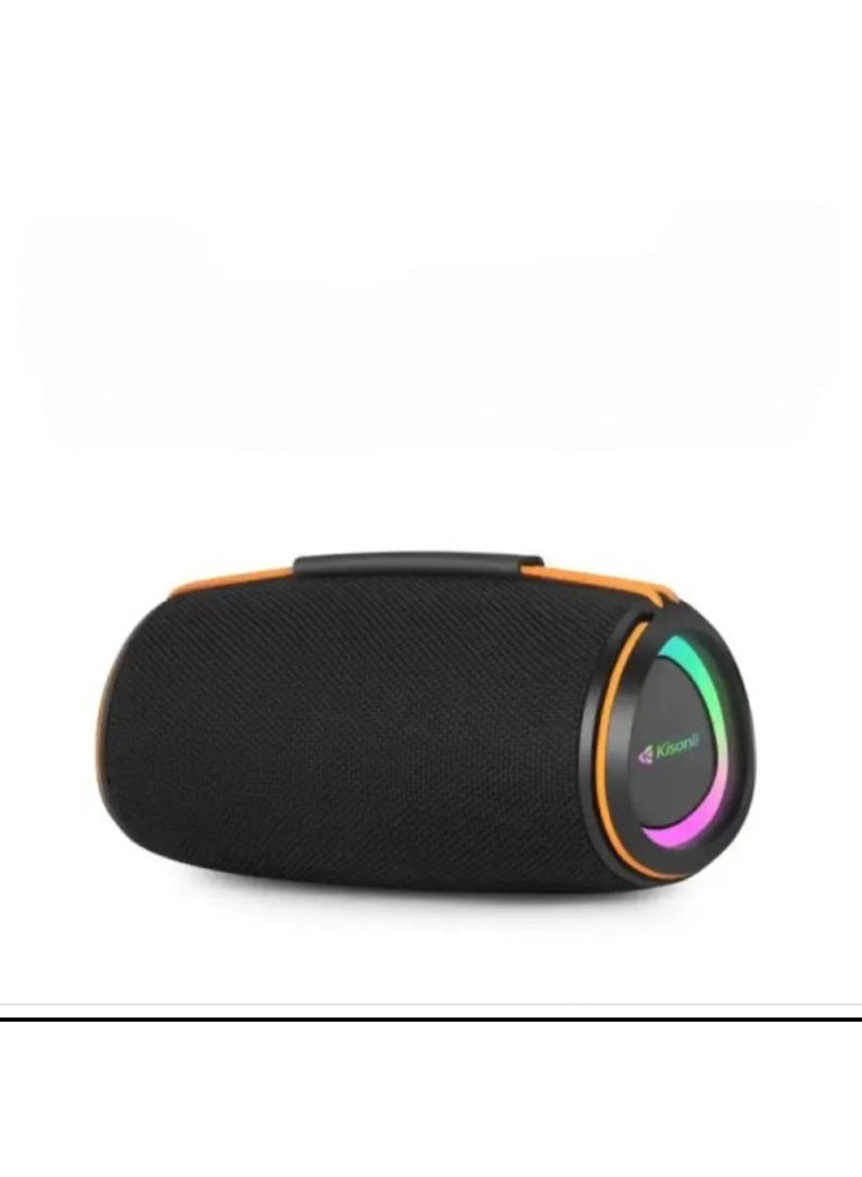 Kisonli K14 Speaker Bluetooth Portable Type-C 30W Stereo Sound IPX4 Waterproof RGB Light Powerful Bass