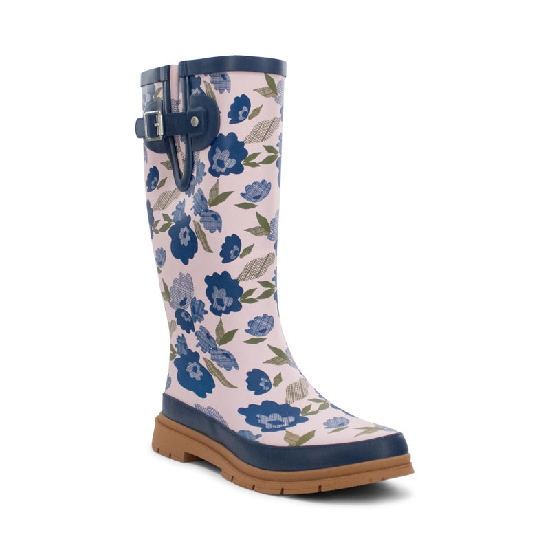 Western Chief Women's Tall Waterproof Rain Boot Outdoor Garden Shoes, Bold Blossoms, 10 - Image 1