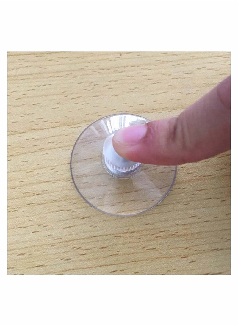 SYOSI 10pcs Suction Cup Glass Suction Pads 40mm Clear PVC Strong Sucker Holder with Screw Nut for Car Shade Cloth Bathroom Wall Door Window  - Image 2