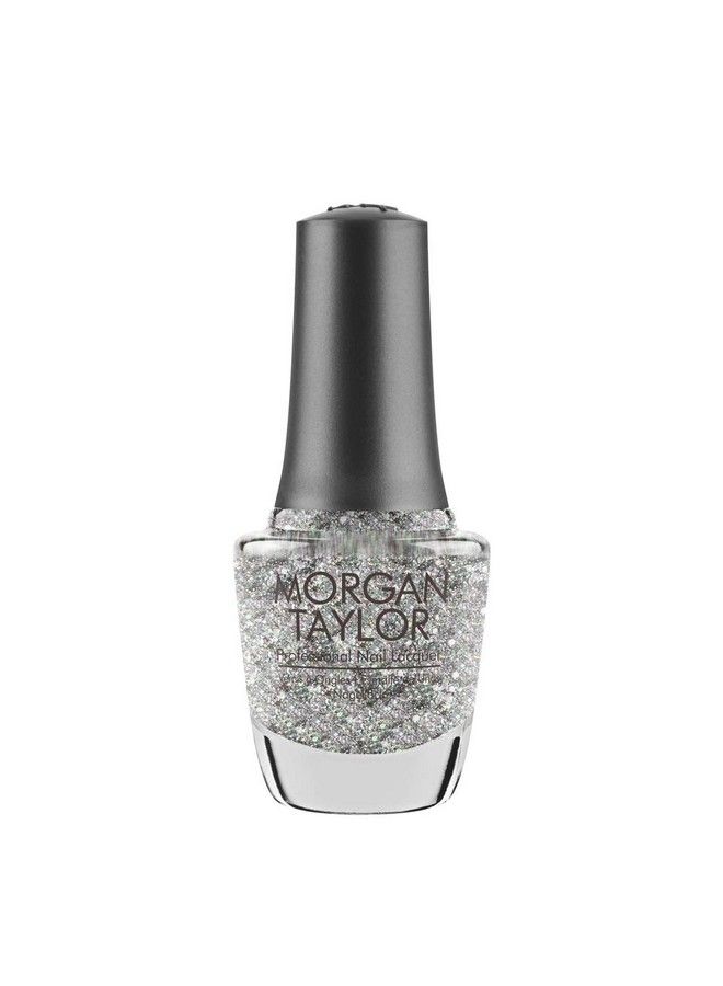 Morgan Taylor Nail Lacquer (Am I Making You Gelish?) Silver Nail Polish Finger Nail Polish Long Lasting Nail Polish Glitter Nail Lacquer Finger Nail Polishes.5 Ounce - Image 1