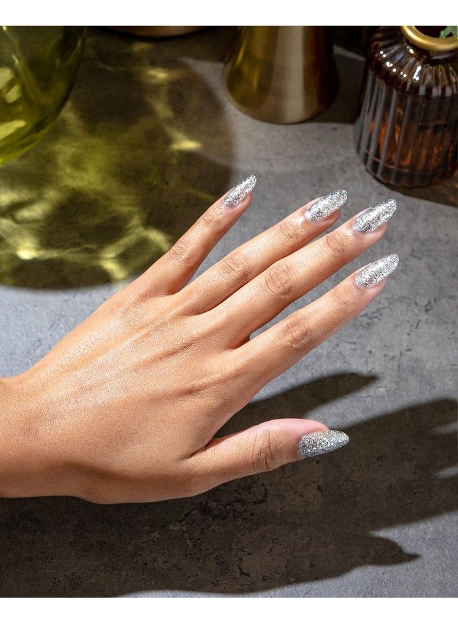 Morgan Taylor Nail Lacquer (Am I Making You Gelish?) Silver Nail Polish Finger Nail Polish Long Lasting Nail Polish Glitter Nail Lacquer Finger Nail Polishes.5 Ounce - Image 4