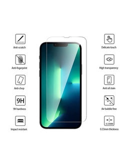 YoYoTech 2 Pack Glass Screen Protector  for iPhone 14 Plus 6.7'’ 2022  HD Clear Ultra High Transparent Anti scratch AntiFingerprint 9H Tempered Glass with Installation Frame.  - Image 4