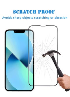 YoYoTech 2 Pack Glass Screen Protector  for iPhone 14 Plus 6.7'’ 2022  HD Clear Ultra High Transparent Anti scratch AntiFingerprint 9H Tempered Glass with Installation Frame.  - Image 3