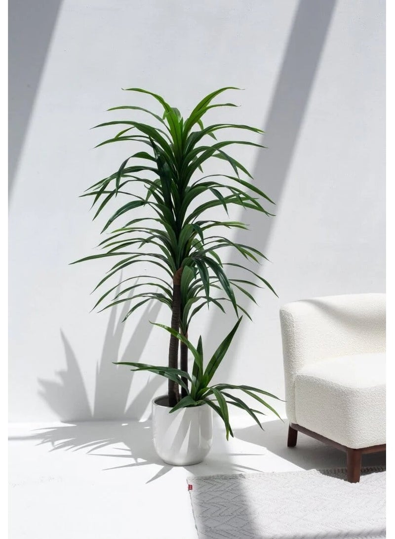 Generic Artificial Yucca Plant 190 cm High with 3 Trunk - Artificial Yucca Plant Covered with Natural Material  - Image 3