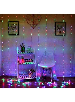 Lexton Lexton 190 Led 98 Feet Curtain Lights Fairy String Lights with 8 Modes for Decoration Multicolor Pack of 2 Standard  - Image 4