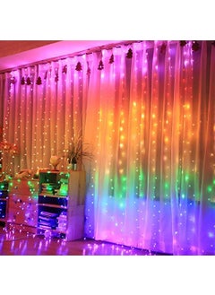 Lexton Lexton 190 Led 98 Feet Curtain Lights Fairy String Lights with 8 Modes for Decoration Multicolor Pack of 2 Standard  - Image 2