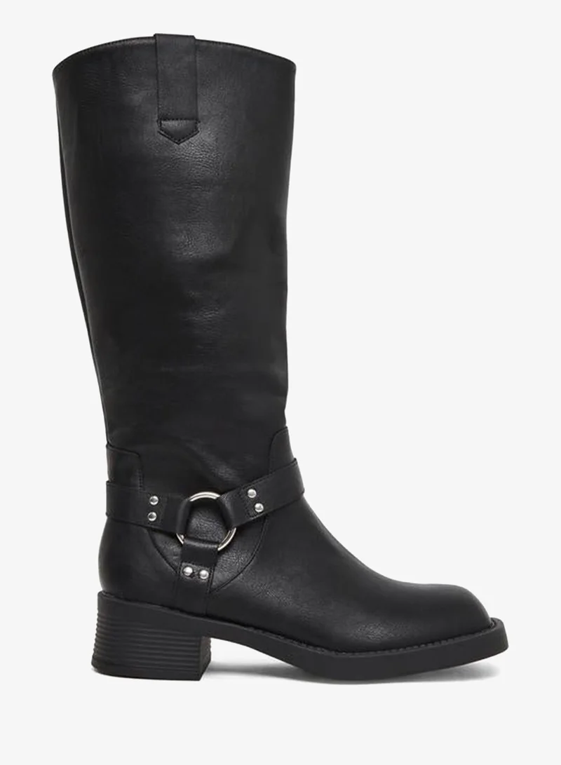 ستايلي بوت عالي بسحَّاب غلق كامل