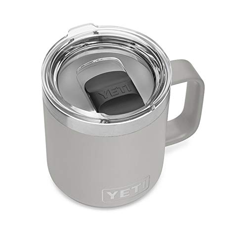 YETI Rambler 10 oz Stackable Mug, Vacuum Insulated, Stainless Steel with MagSlider Lid, Granite Gray - Image 1