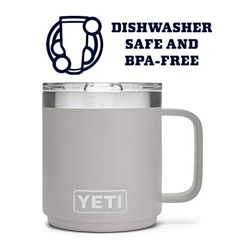 YETI Rambler 10 oz Stackable Mug, Vacuum Insulated, Stainless Steel with MagSlider Lid, Granite Gray - Image 4