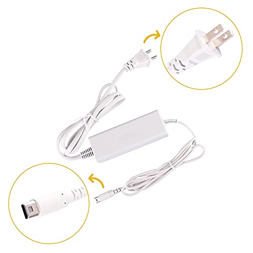 Xahpower Charger Kits for Wii U Gamepad, AC Power Adapter Charger and USB Charging Cord for Nintendo Wii U Gamepad Remote Controller - Image 5