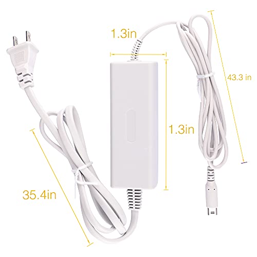 Xahpower Charger Kits for Wii U Gamepad, AC Power Adapter Charger and USB Charging Cord for Nintendo Wii U Gamepad Remote Controller - Image 2