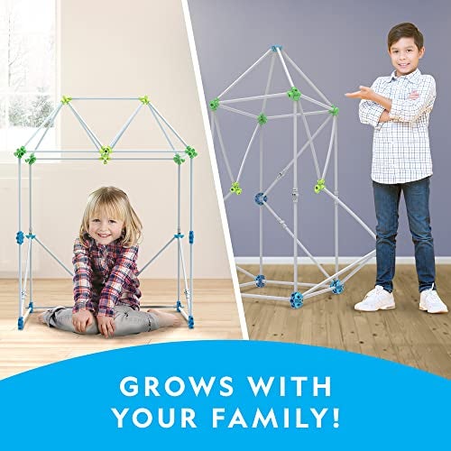Blue Marble NATIONAL GEOGRAPHIC Kids Fort Building Kit - 70-Piece Indoor Fort Builder - Creative Play, STEM Building Toy, Building Kit for Kids 6-10, Blanket Fort Kit - Image 5