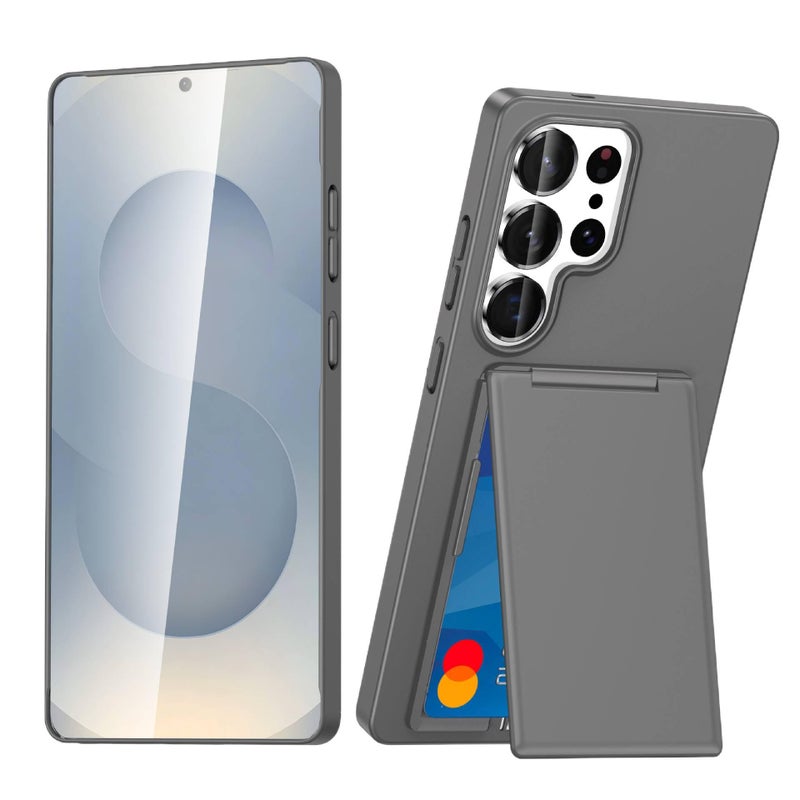 Protective Case | Gray | Shockproof Cover for Samsung S26 Ultra / Samsung S26 | Card Holder | Drop Protection - Image 1