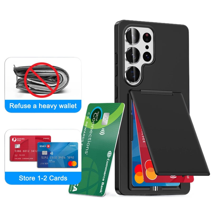 Protective Case | Gray | Shockproof Cover for Samsung S26 Ultra / Samsung S26 | Card Holder | Drop Protection - Image 2