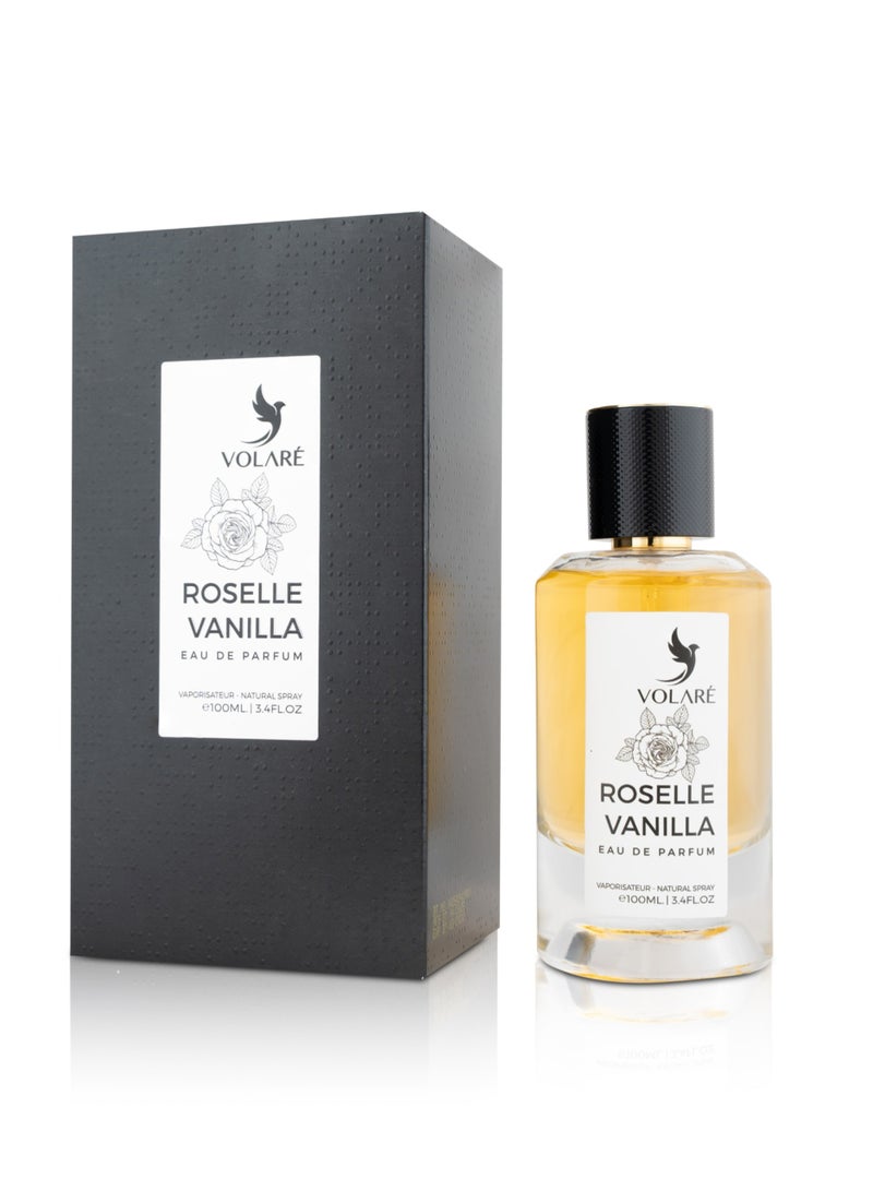 فولاري عطر فولاري روزيل فانيلا للنساء – أو دو بارفان 100 مل | عطر زهري فانيلا فاخر بنفحات الليمون، الورد، وخشب الأرز - Image 1