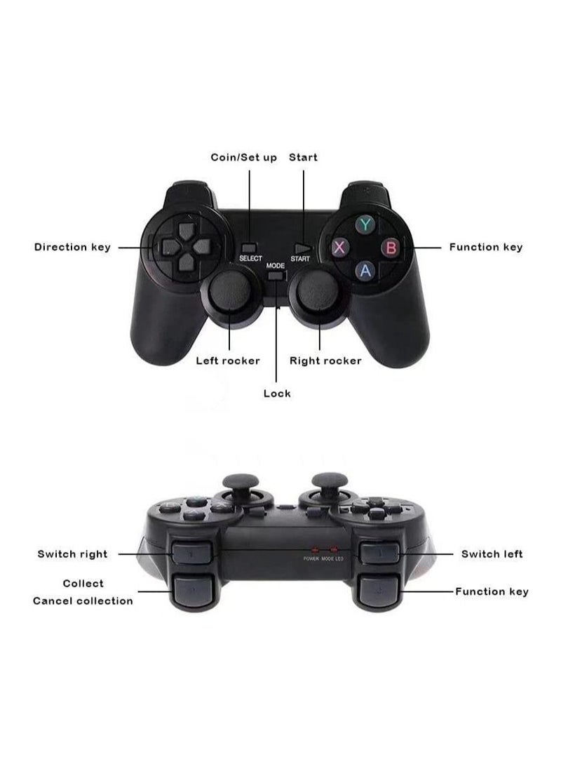 Classic M8 Game Stick 4K Game Console with Two 2.4G Wireless Gamepads Dual Players HDMI Output Built in 3500 Classic Games Compatible with Android TV/PC/Laptop/Projector  - Image 3