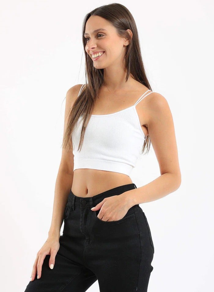 Carina Spaghetti Straps Cropped Top - Image 2
