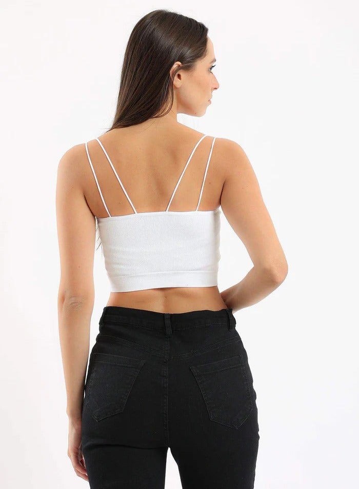 Carina Spaghetti Straps Cropped Top - Image 1