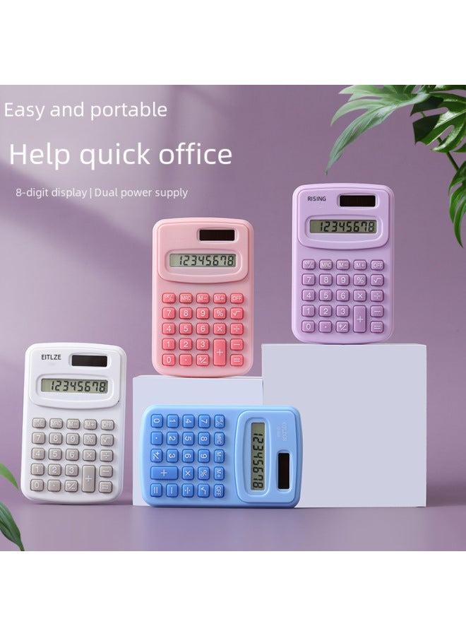 Computer Stationery For Primary School Students Mini Office Calculator Cute Cartoon 8 Bit Computer - Image 3