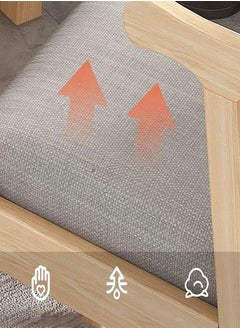 fashionhome كرسي مكتب خشبي صلب فاخر حديث وبسيط وحديث للموظفين كرسي الكمبيوتر مسند الظهر للمكتب 50 × 50 × 73 سم  - Image 5