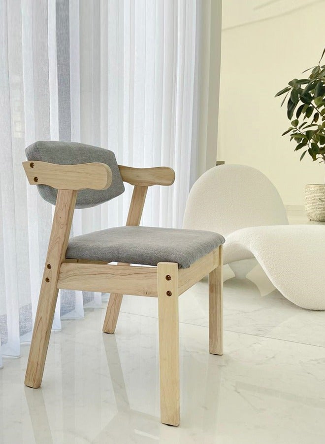fashionhome Modern Luxury Solid Wood Desk Chair Simple and Modern Employee Computer Chair Backrest Office 50 x 50 x 73 Centimeter - Image 2