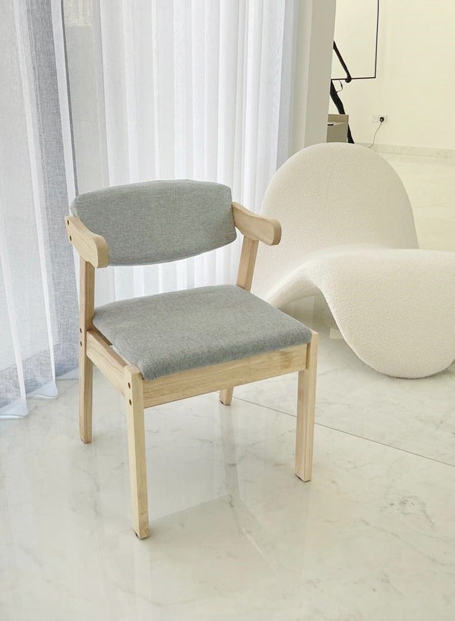 fashionhome Modern Luxury Solid Wood Desk Chair Simple and Modern Employee Computer Chair Backrest Office 50 x 50 x 73 Centimeter - Image 3