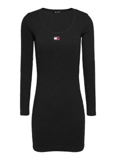 Women's Badge Bodycon Dress - Cotton, Black - pzsku/Z4148213826986097C38EZ/45/_/1733918319/2cd9a06b-0ae1-4276-bde6-dcb306bde0f5