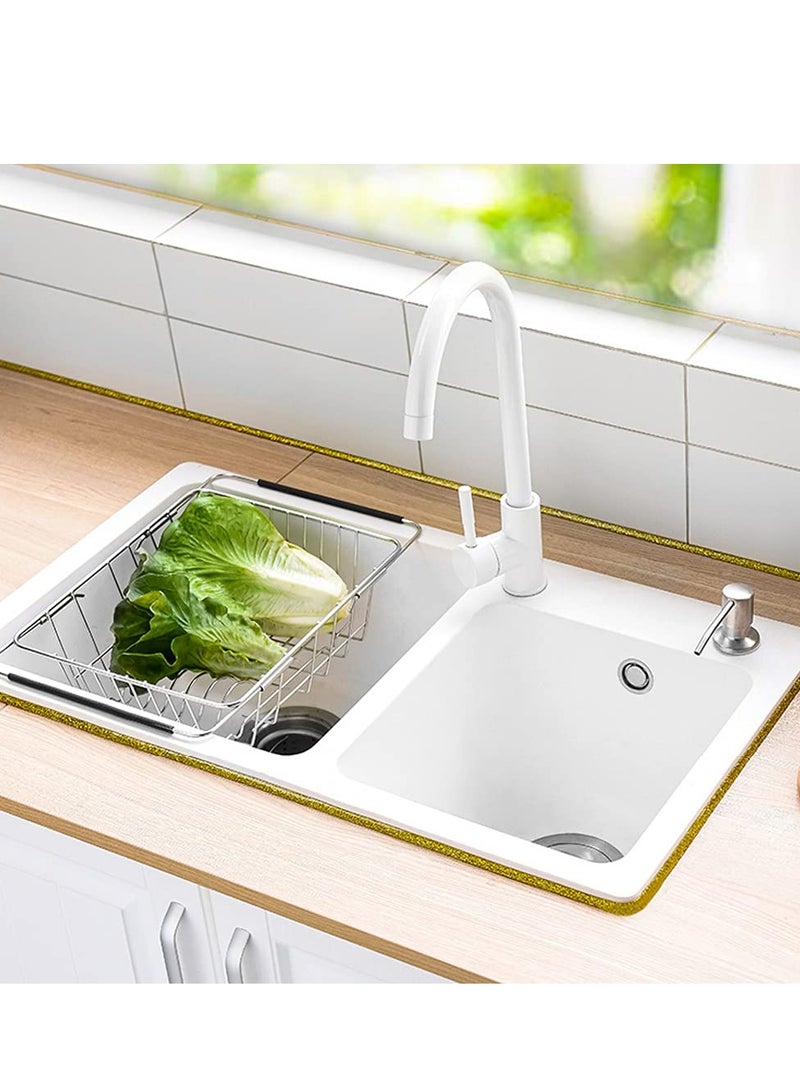 KASTWAVE Self Adhesive Molding Decorative, Seam Beauty Edge Strip Decorative Sticker Sealant Tape Caulking Strip Background Strip for Stoves, Sinks, Toilets, Tile Edges, Wall Corners, Etc. (gold) - Image 3