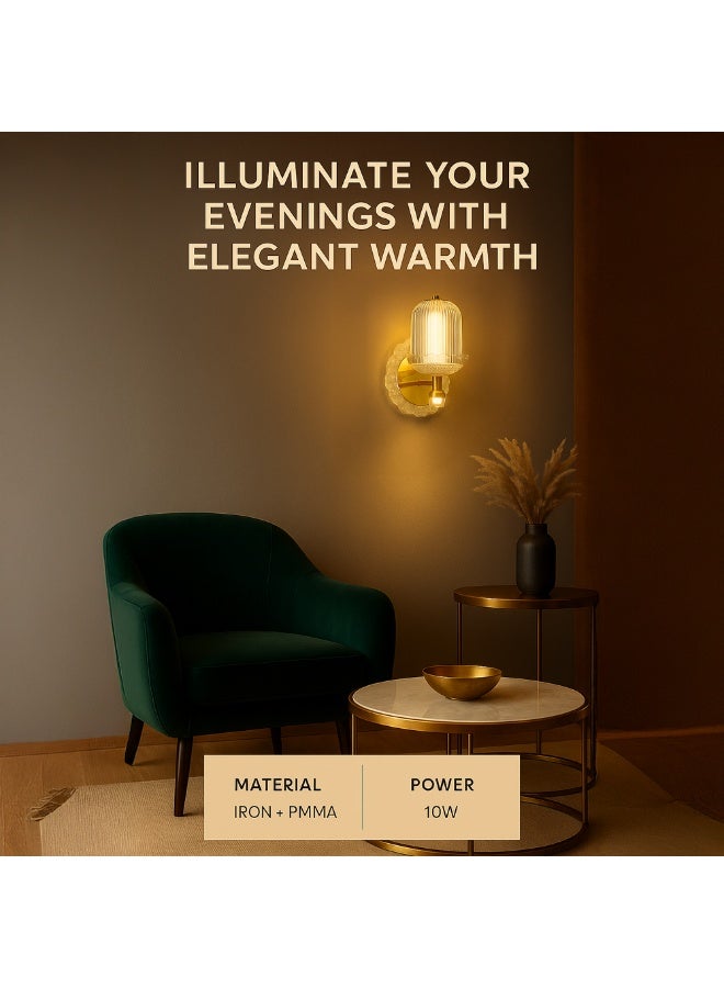 Vmax Modern Creative Gold Wall Hanging Lamp For Living Room Bedroom Balcony 3 Colour - Image 3