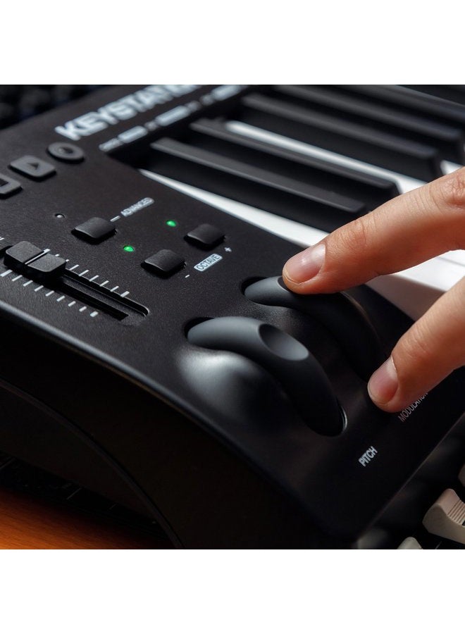 M-Audio Keystation 61 Mk3 | Compact Semi-Weighted 61-Key Usb-Powered Midi Keyboard Controller With Assignable Controls, Pitch / Modulation Wheels And Software Production Suite Included - Image 3