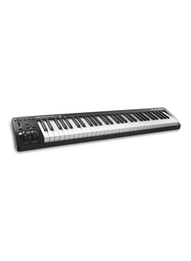 M-Audio Keystation 61 Mk3 | Compact Semi-Weighted 61-Key Usb-Powered Midi Keyboard Controller With Assignable Controls, Pitch / Modulation Wheels And Software Production Suite Included - Image 1