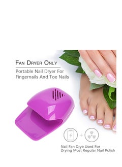 Excefore Electric Mini Nail Dryer, Portable Mini Nail  Dryer, Beauty Mini Nail Polish Dryer, Suitable for Regular Nail Polish (Purple)  - Image 4