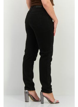 SELECTED FEMME Women Slim Fit High Waist Searchable Denim, Black  - Image 2