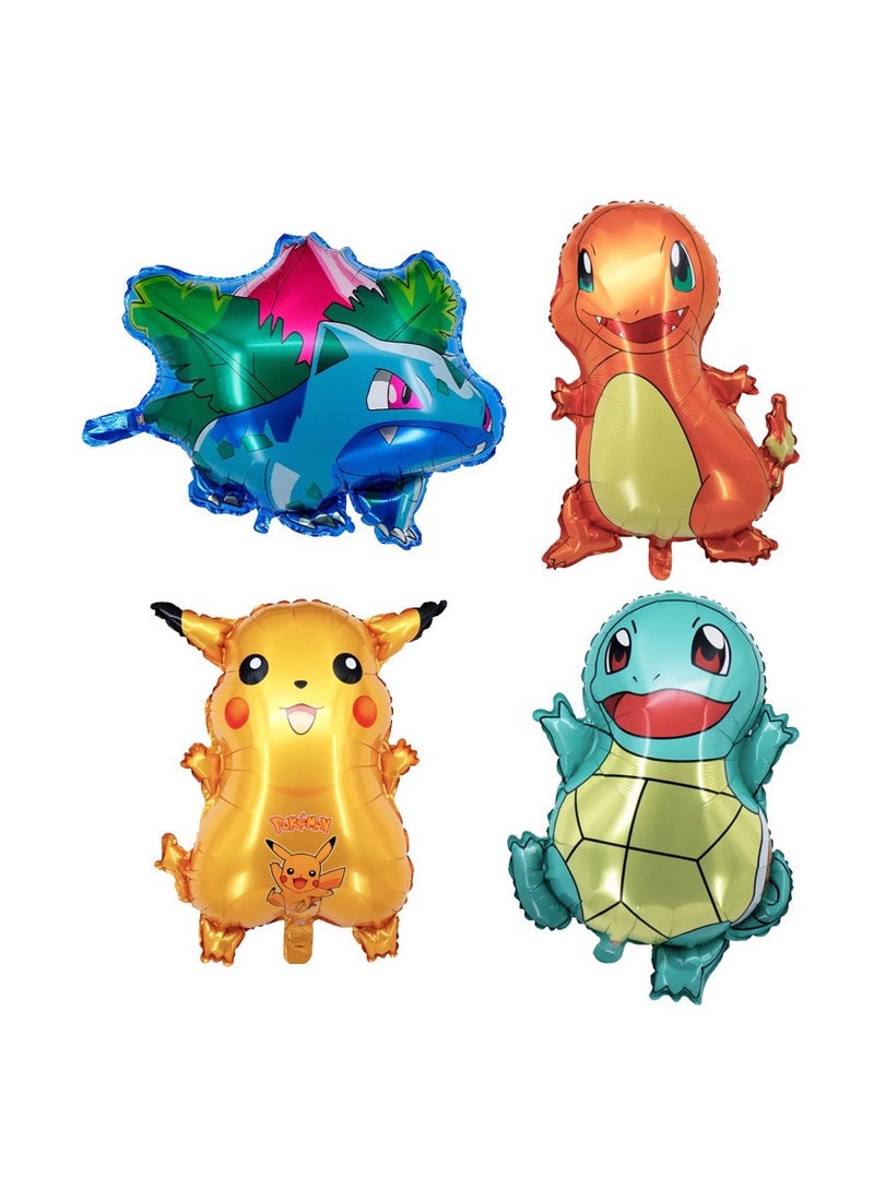 14 قطعة بالونات كرتونية على شكل بوكيمون من رقائق الألومنيوم لتزيين حفلات أعياد الميلاد لمستلزمات الحفلات - Image 2