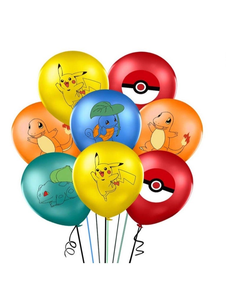 14 قطعة بالونات كرتونية على شكل بوكيمون من رقائق الألومنيوم لتزيين حفلات أعياد الميلاد لمستلزمات الحفلات - Image 4