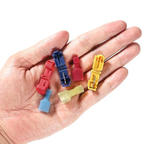 Durvient.com® T Tap Wire Automotive Connectors Waterproof Wire Splice Quick Disconnect Insulated Male Electrical Terminal (Pack of 10) (Blue) - Image 3
