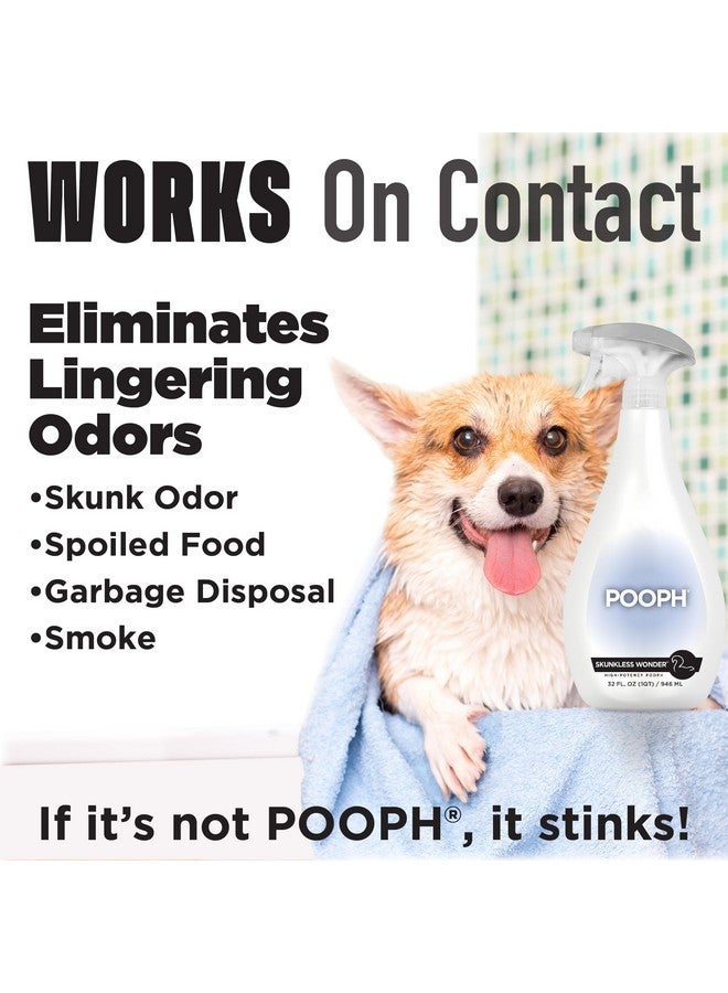 POOPH POOPH® Skunkless Wonder™ Spray | High-Potency Skunk Odor Eliminator Works on Pets, Fur, Clothing, Furniture & Items - Unscented, Safe, Fragrance-Free, Dismantles Skunk Oils On-Contact - 32oz  - Image 4