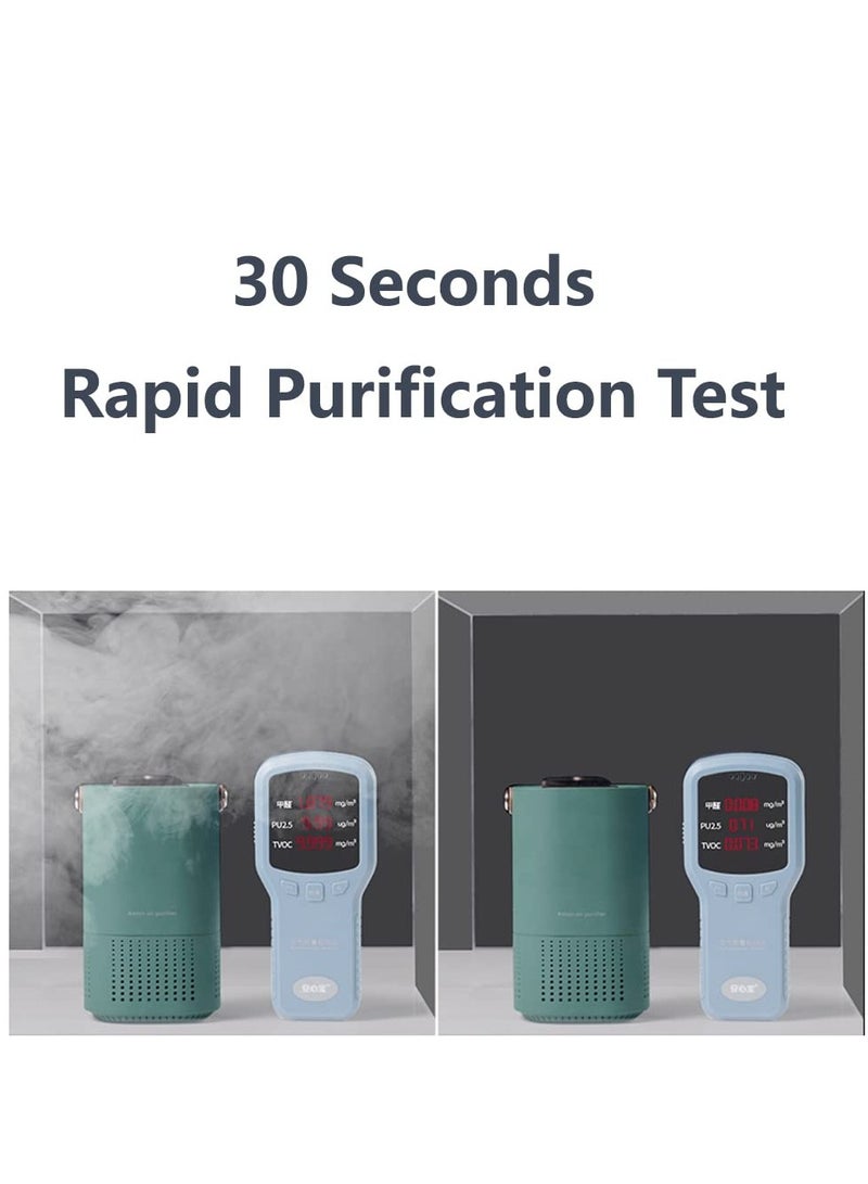 XiuWoo Portable Air Purifier, True HEPA Air Purifier with 3 layers filtration Personal Mini Air Purifiers for Home, Car, Travel, Bedroom, Office, green - Image 5