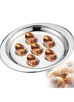 Excefore Snail Tong Forks Set, 3 Pcs Stainless Steel Escargot Tableware Metal Snail Tong 6 Compartment Holes Snail Plate Tong Escargot Fork Escargot Plate for Home BBQ Restaurant  - Image 3