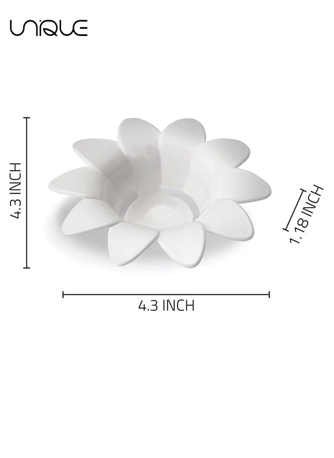 Unique Egg Separator,Flower Shape Egg White Separator,Egg White Yolk Divider Kitchen Gadgets Baking Tools Egg Extractor, Cute Flower Design-White  - Image 2