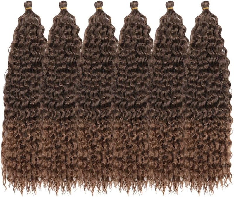 DSOAR 22 Inch 6 Packs Deep Twist Crochet Hair Ocean Wave Curly Bohemian Crochet Braids Deep Wave Hair Bundles Synthetic Hair Extensions for Women - Image 5