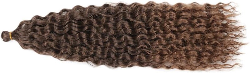 DSOAR 22 Inch 6 Packs Deep Twist Crochet Hair Ocean Wave Curly Bohemian Crochet Braids Deep Wave Hair Bundles Synthetic Hair Extensions for Women - Image 3