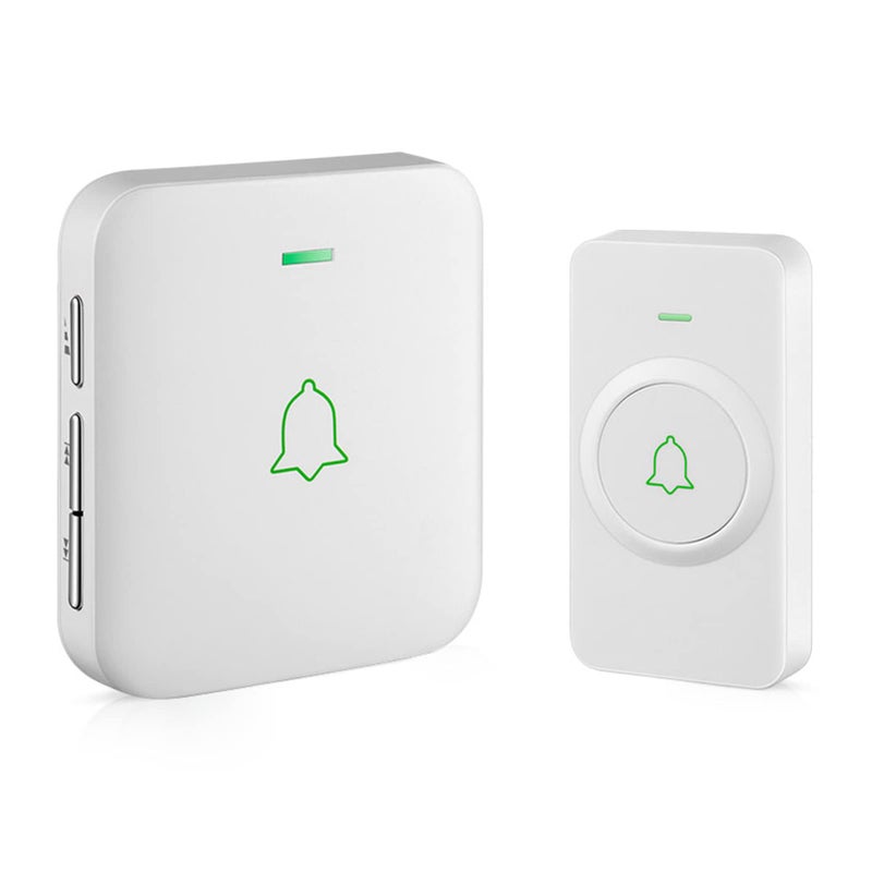 AVANTEK Wireless Doorbell, Mini Waterproof Door Bell Chime Operating at 1000 Feet, CW-11 Doorbell with 52 Melodies, 5 Volume Levels & LED Flash - Image 1